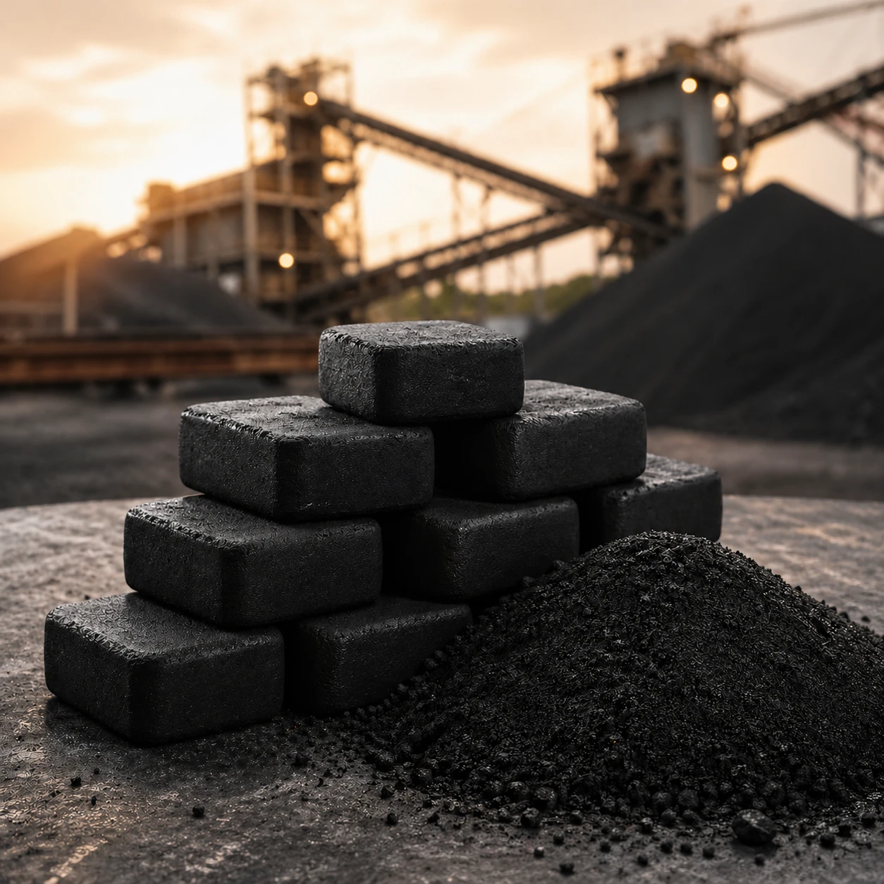 Binder organik Cocogum COAL untuk mengikat debu batubara (coal fines) menjadi briket energi tinggi
